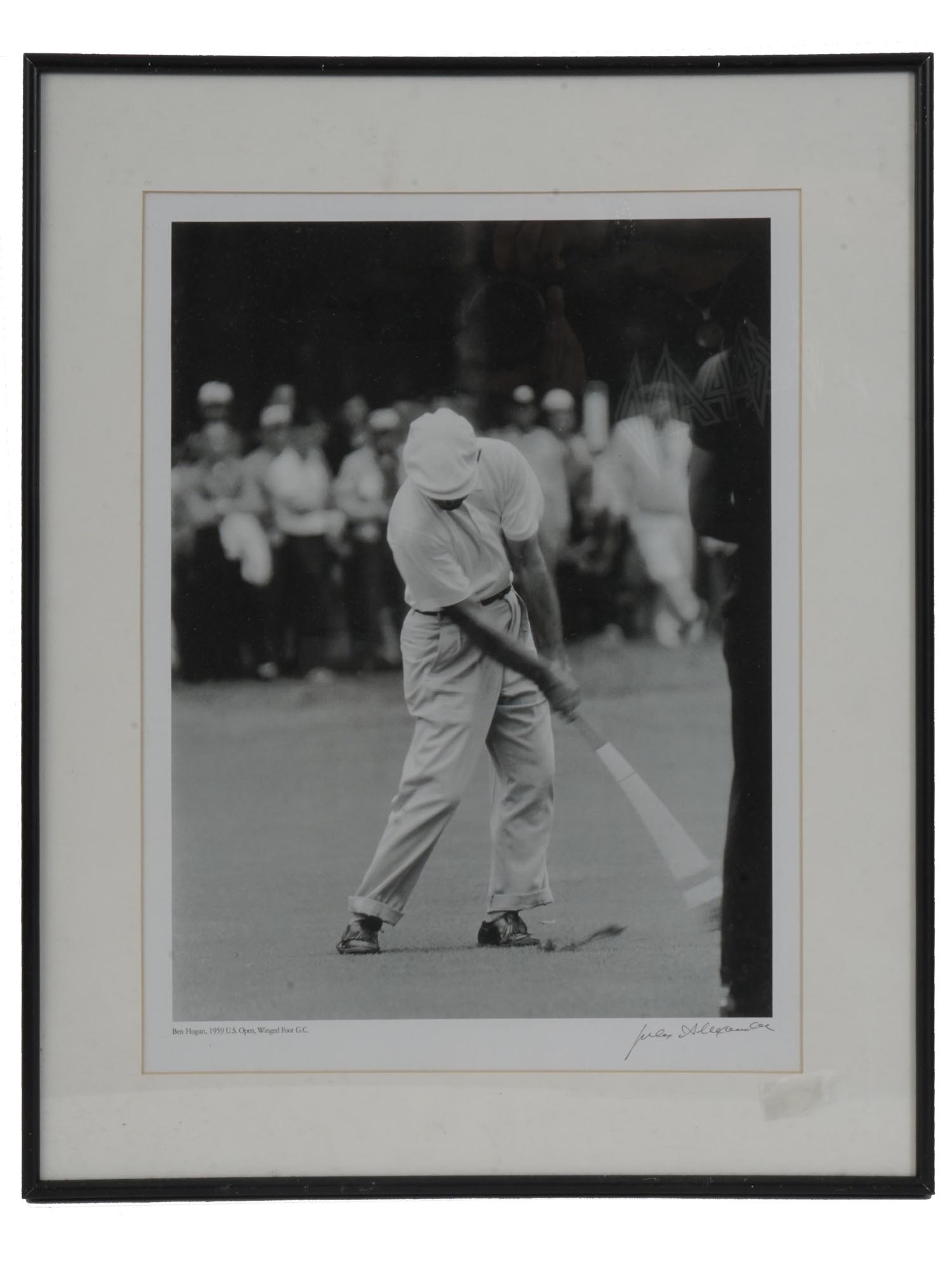 PAIR OF GOLF PHOTOS BY JULES ALEXANDER SIGNED PIC-1